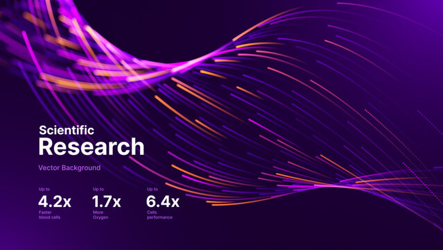 Dynamic Science Visualization with Glowing Particles and Flow Lines, Suited for AI, Math, and Physics Research Presentations