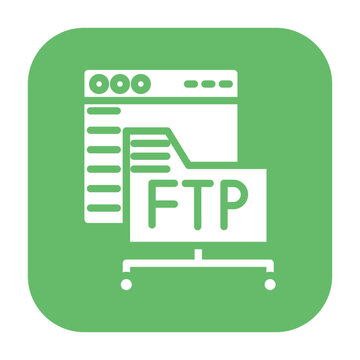 FTP Access Vector Icon