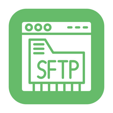 SFTP Secure Vector Icon