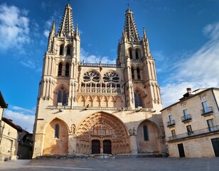 Fototapeta premium condestable chapel and towers of burgos cathedral