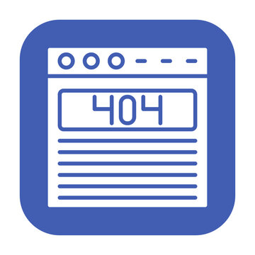 Page 404 Vector Icon