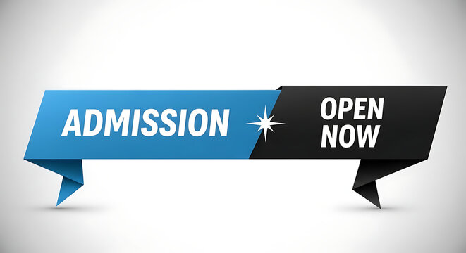 Modern Admission Open Now Announcement Banner