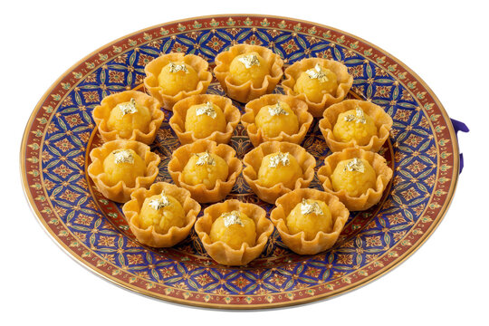 Ja Mongkut: Crown Shaped Thai Dessert with Gold Leaf