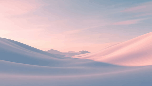 Soft Pink and Blue Cloudy Sky.