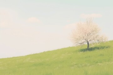 Obraz premium Spring landscape outdoors nature.
