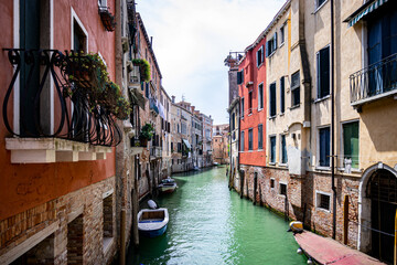 View of the canals of Venice (Italy) © McoBra89