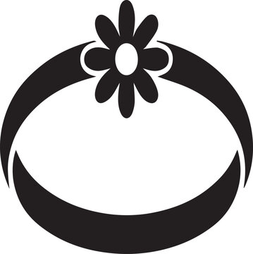 Small Decorative Toe Ring Silhouettes Summer Jewelry Icon