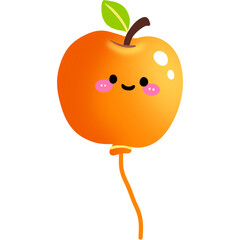 Obraz premium Fruit Balloon Adventure