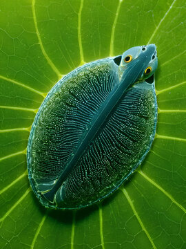 Testudinella in freshwater under microscope