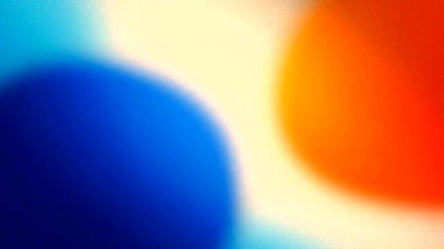 Abstract Blue and Orange Circles with Light Effects.