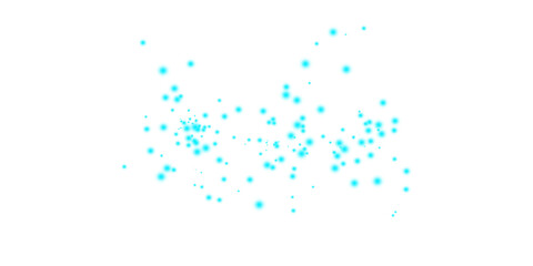 Teal glowing particles abstract bokeh lights on black background ethereal magic dust sparkling cyan energy soft glow art © Ansari