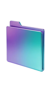 [Transparent Background PNG]Colorful Folder Icon with Gradient Effect