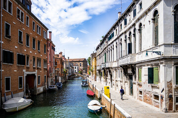 View of the canals of Venice (Italy) © McoBra89