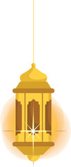Obraz premium vintage lantern vector illustration with background