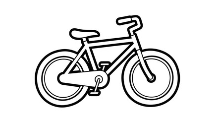 Fototapeta premium Simple Bicycle Line Art