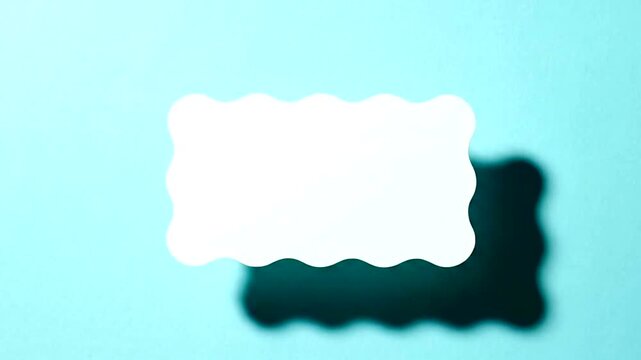 Blank label on blue background.