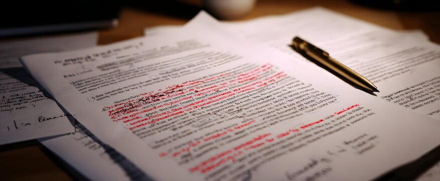 The assignment document features vibrant highlighted sections and detailed handwritten notes.