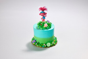 Trolls Queen Poppy Cake With