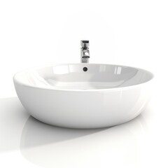 Fototapeta premium Washbasin bathtub white sink.