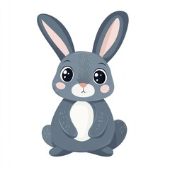 Obraz premium Cute bunny illustration animal rabbit.