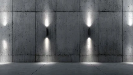 Minimal brutal concrete wall. © sema_srinouljan