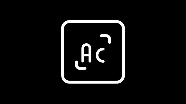 Periodic table element symbol Ac for Actinium with atomic number 89