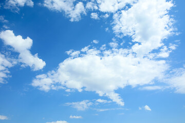 Fototapeta premium Beautiful view of blue sky with clouds as background