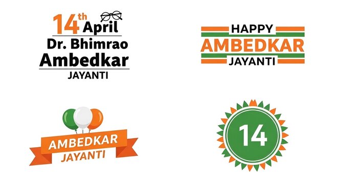 Vector illustration Babasaheb Bhimrao ambedkar Jayanti editable post banner template