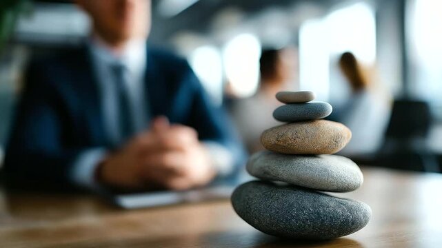 Awareness of work-life balance emphasizing management of responsibilities, sustaining health and happiness, long-term productivity concept, professional-personal harmony