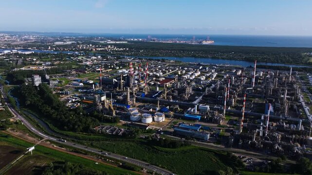 European refinery infrastructure highlighting energy security during crisis