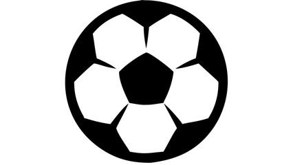 Obraz premium Football soccer ball vector icon