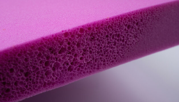macro close-up of protective packaging foam with dense microcell structure, EVA foam
