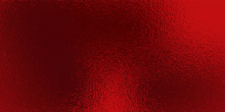 Vector red foil texture background. Abstract gradient bright and shiny light reflection rough texture surface. Vector illustration