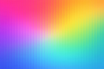 Fototapeta premium Vibrant rainbow glass gradient background with vertical ripple distortion and smooth abstract blur