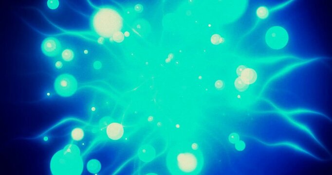 Silent Photon Tide Series - Deep Sea Bioluminescence Abstract Particle Animation