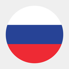 Obraz premium Flags of Russia - flat collection icon. Russia national flag set shape variations vector icon. Isolated sticker.
