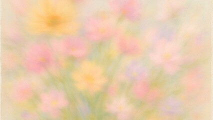 Fototapeta premium Soft pastel floral dreamscape