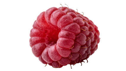 Isolated fresh ripe red raspberry berry fruit, healthy organic sweet summer dessert snack © Alaric