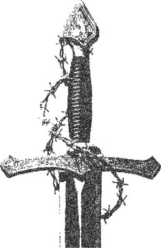 Knife y2k retro stipple art dagger brutalist halftone vector png transparent, sword 2000s photocopy effect tattoo aesthetic