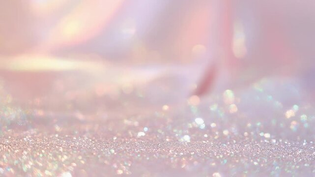 ピンクパステルに輝くホログラム光沢 抽象グラデーション背景テクスチャ

