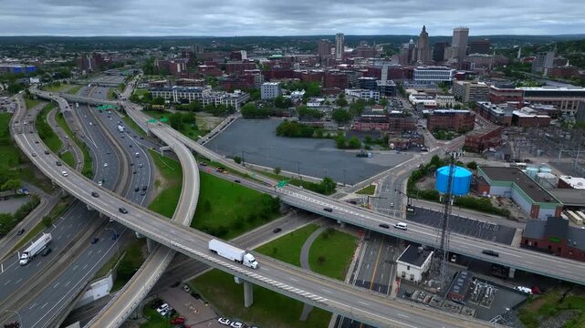 Downtown Providence Rhode Island City Views and Lifestyle
