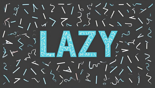 Lazy Concept - A Creative Visual Depiction of Procrastination and Relaxation.