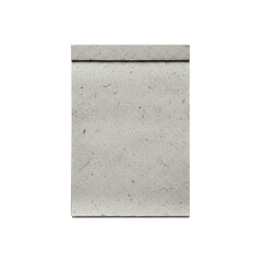 Fototapeta premium Textured recycled paper notepad with blue fiber flecks