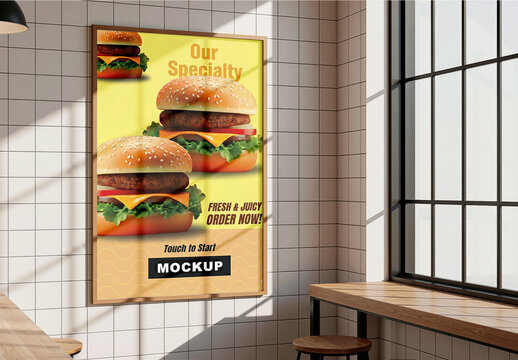 Framed Bakery Poster Mockup