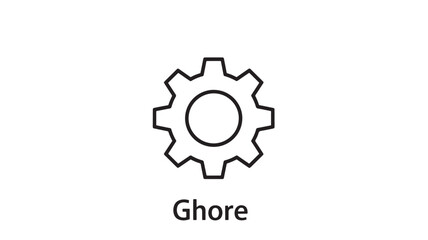Obraz premium Gear Icon Ghore