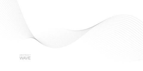 abstract creative grey wave thin line background. blend line design for the banner, poster, cover.