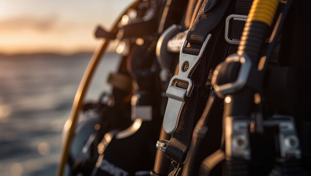 Diving suit metal strap