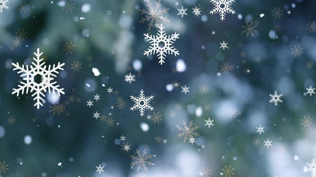 Happy New Year greeting text particles and sparks sky with colored slow motion on background, beautiful ...