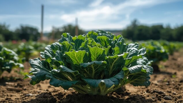 Field-grown Lacinato Kale