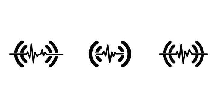 Wireless medical heart rate monitoring with pulse wave and signal transmission, indicating remote healthcare, telemedicine, and digital diagnostics